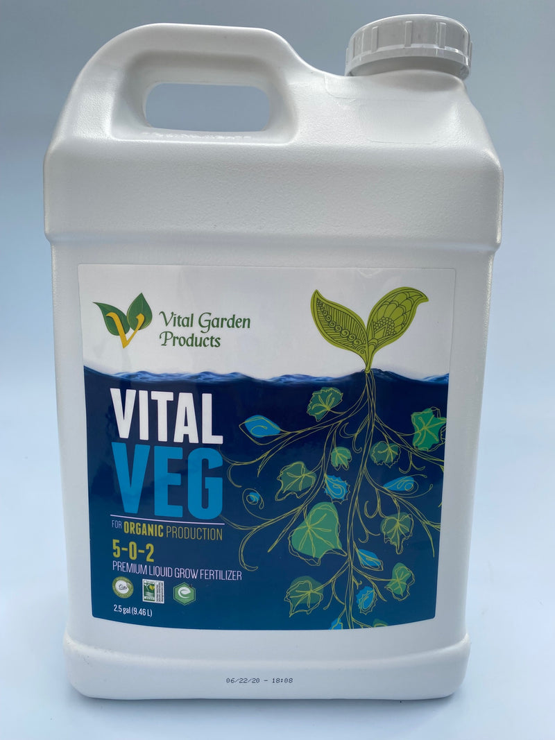 Vital Garden Products Vital Veg Grow Fertilizer 2.5 gallon