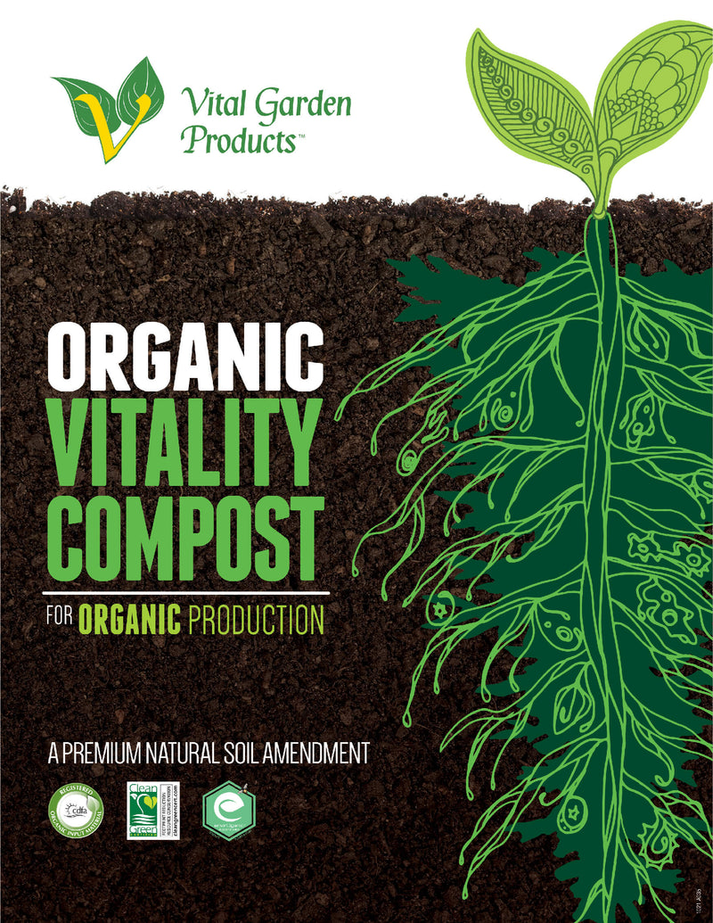 Vital Garden Products Organic Vitality Compost front label