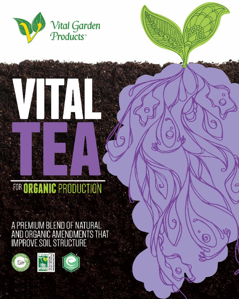 Vital Garden Products Vital Tea Dry Compost Tea Concentrate front label