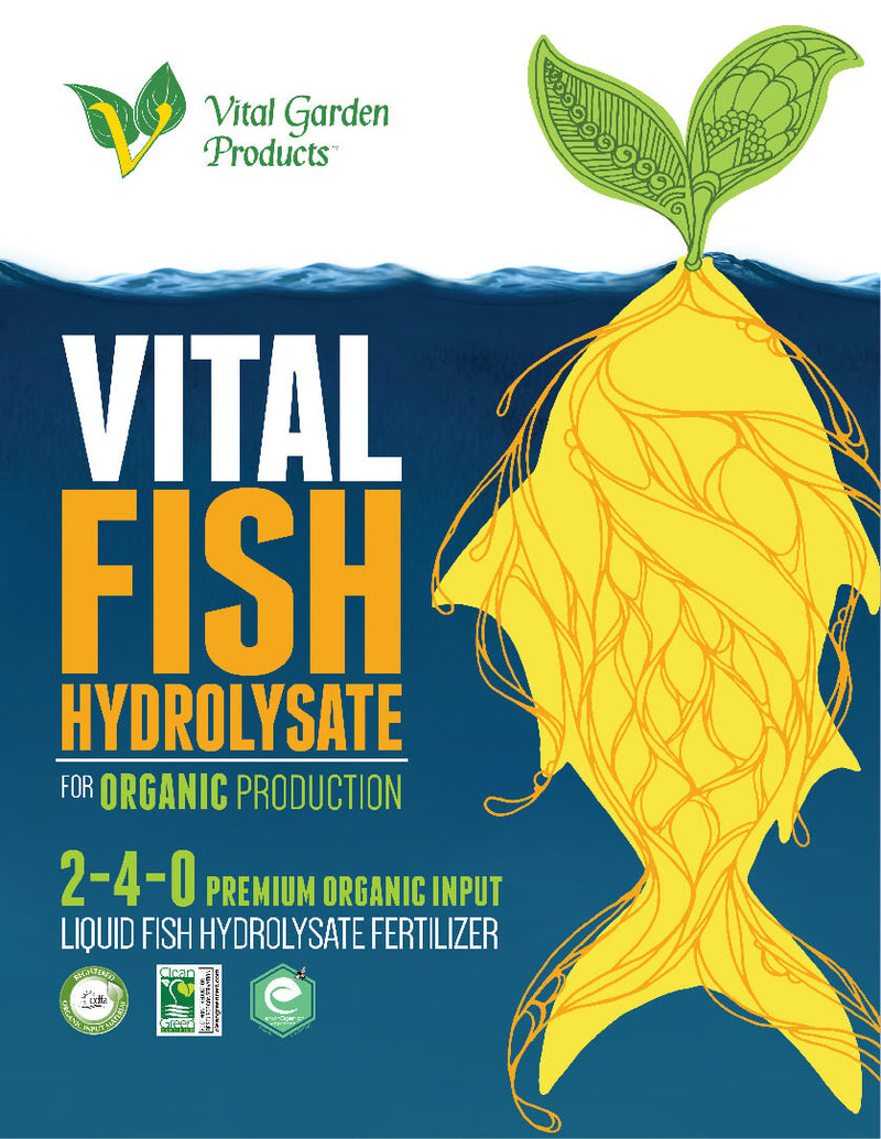 Vital Garden Products Vital Fish Hydrolysate front label